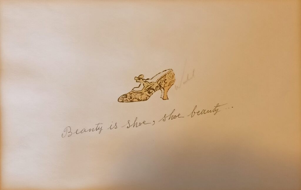 Andy Warhol, A La Recherche Du Shoe Perdu, ca. 1955