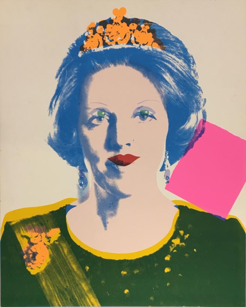 Andy Warhol, Reigning Queens: Queen Beatrix of the Netherlands (Unique), 1985
