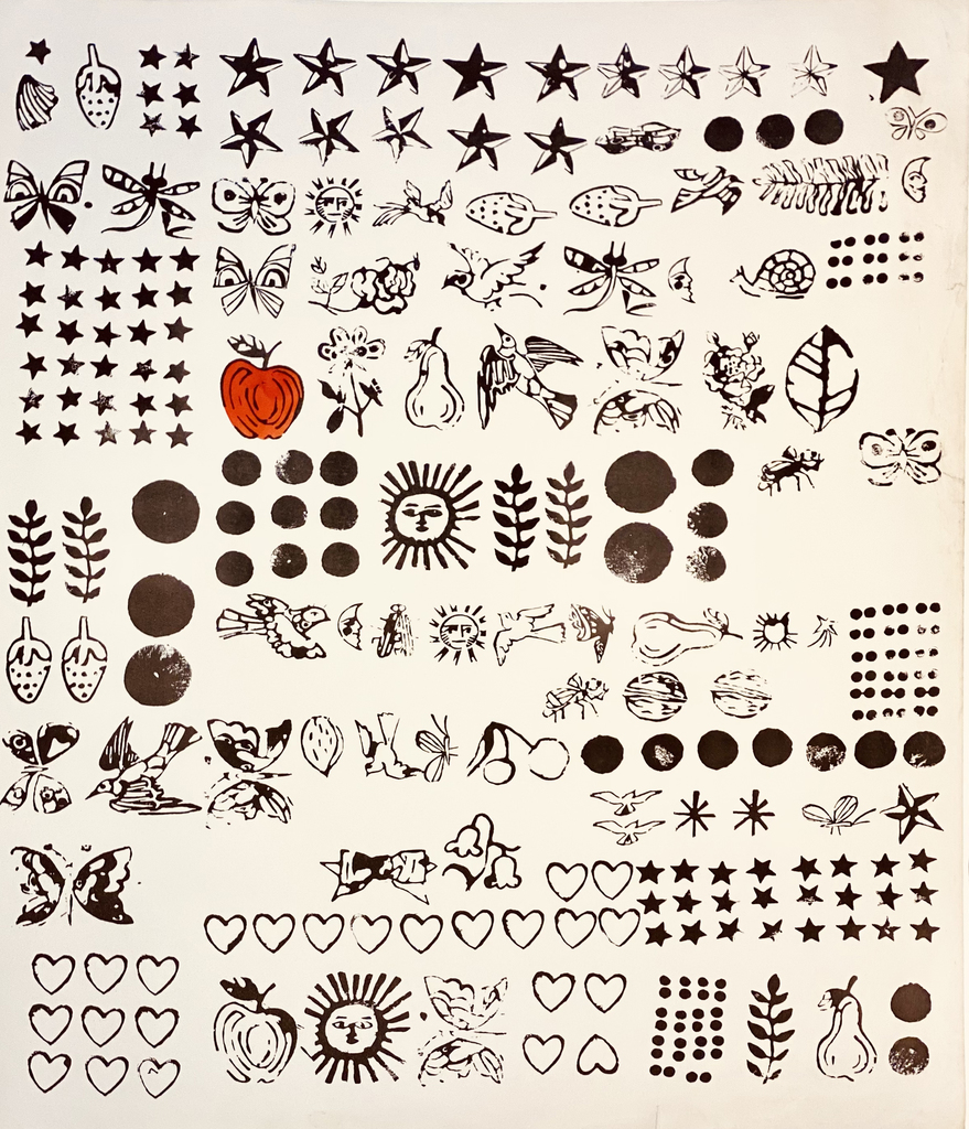 Andy Warhol, Gift Wrap (Red Apple), 1959