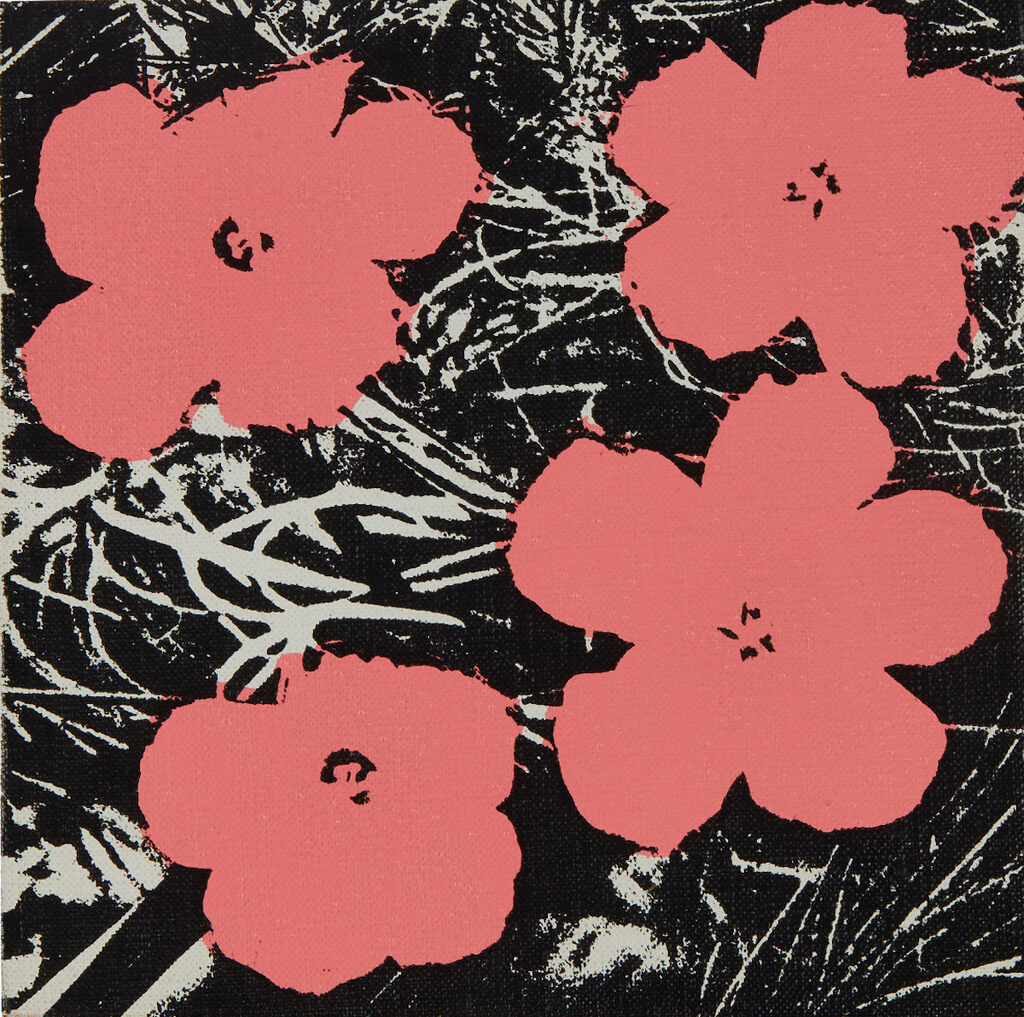 Andy Warhol, Flowers Painting (8" x 8"), 1964
