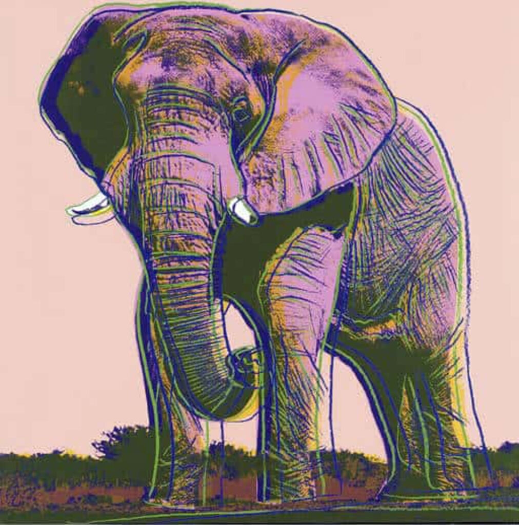 Andy Warhol, African Elephant, Endangered Species Series (FS II.293), 1983