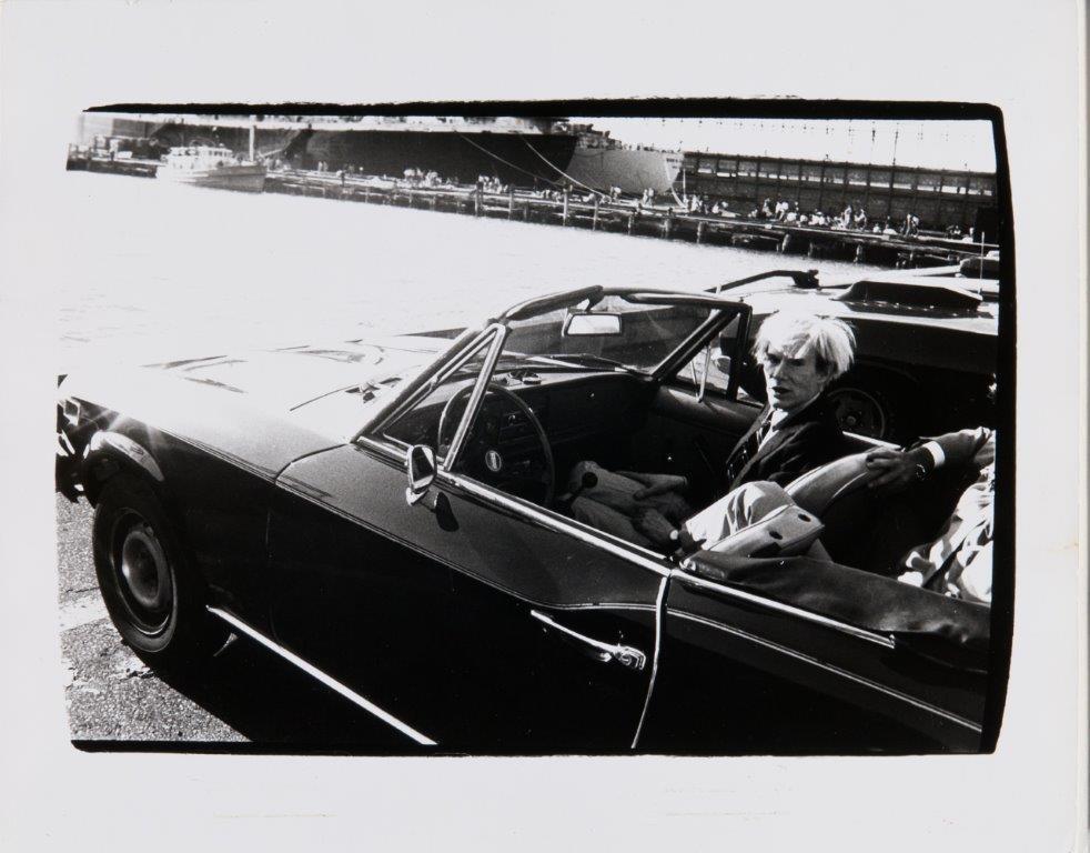 Andy Warhol in Convertible, image 1