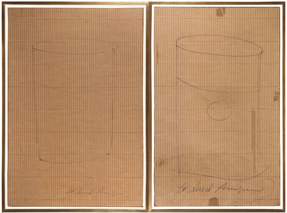 Andy Warhol, UNTITLED (Soup Can Drawings on Portfolio Cards), 1968