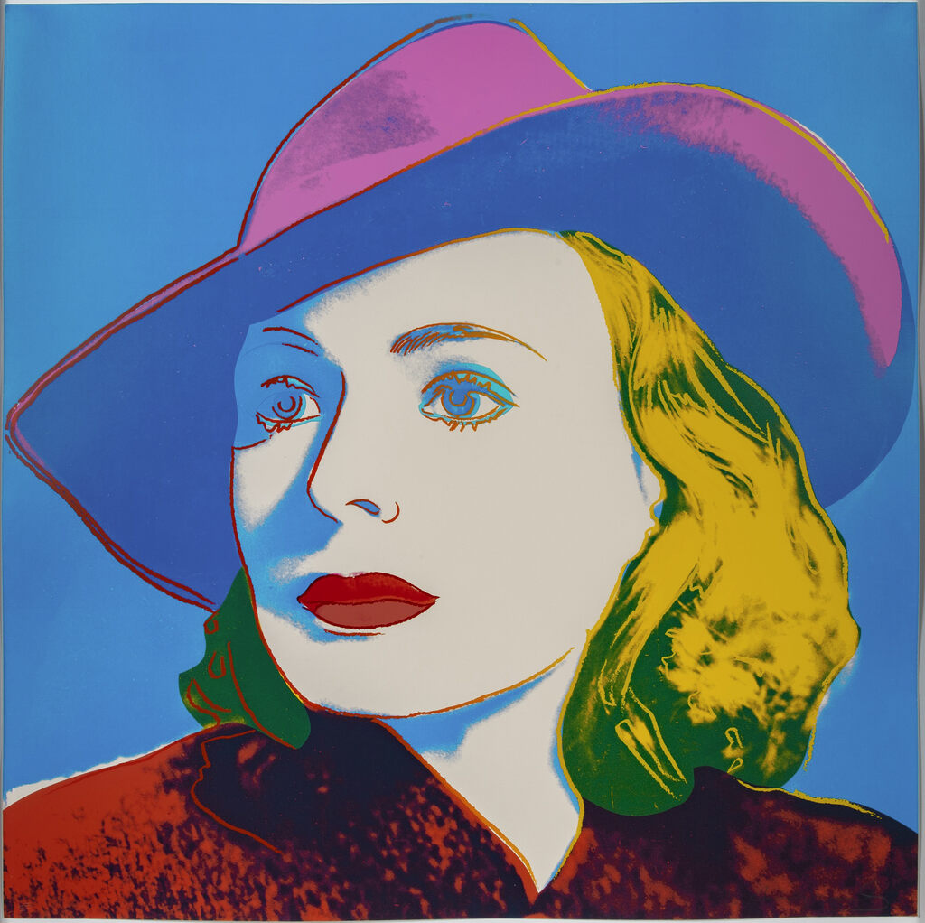 Andy Warhol, Ingrid Bergman With Hat FS II.315, Signed Screen Print, Edition of 250, 1983