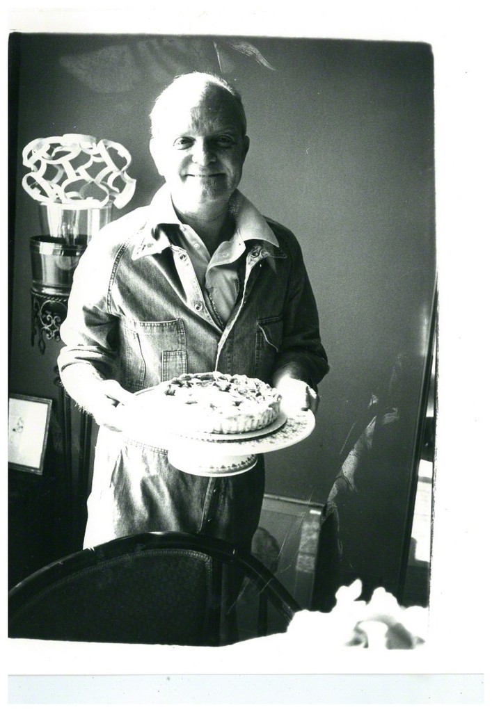 Andy Warhol, Truman Capote (with the birthday cake "he made"), ca. 1980