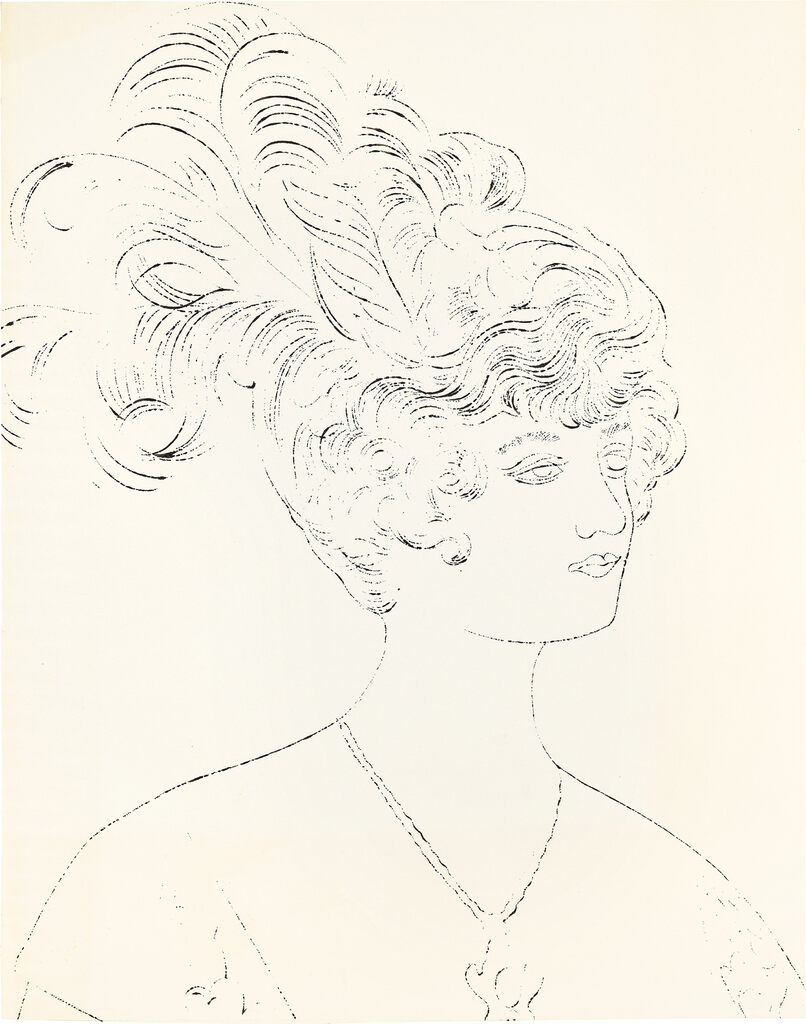 Andy Warhol, Female Head, ca. 1957