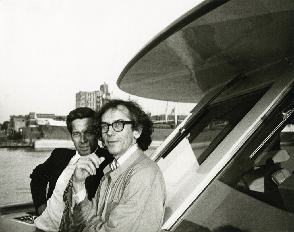 Christo and Art Critic Calvin Tompkins, image 1