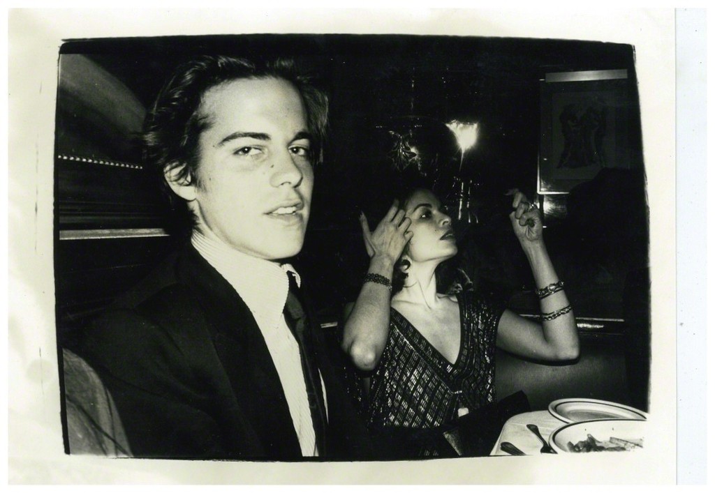 Andy Warhol, John Stockwell and Bianca Jagger, 1977