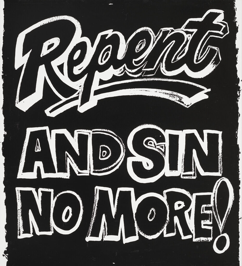Andy Warhol, Repent and Sin No More (Negative), 1985-1986