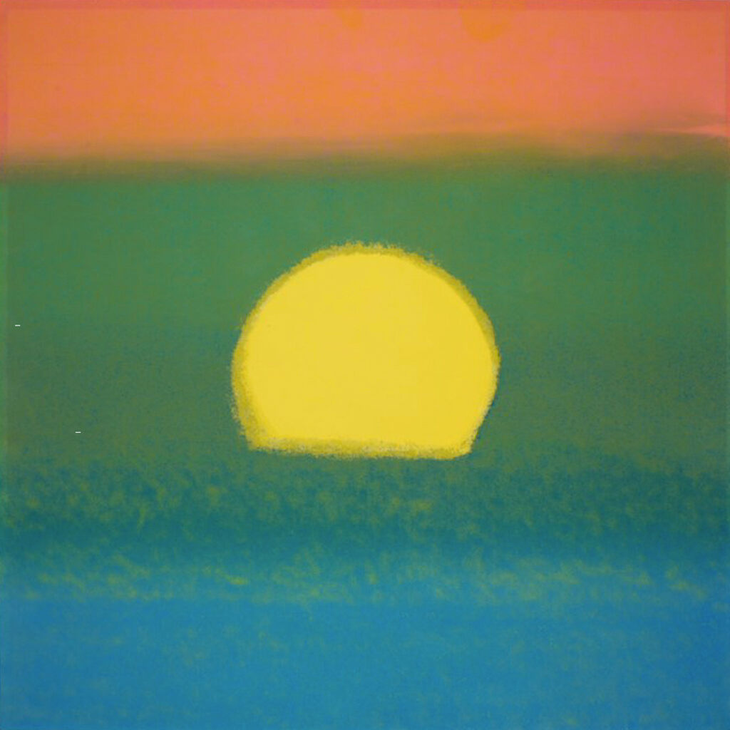 Andy Warhol, Sunset 86 (Unique) (Signed), 1972