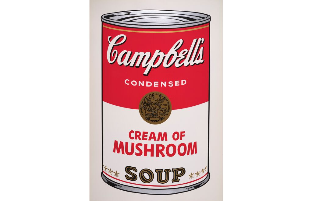 Andy Warhol, Campbell's Soup I: Cream of Mushroom Soup, 1968
