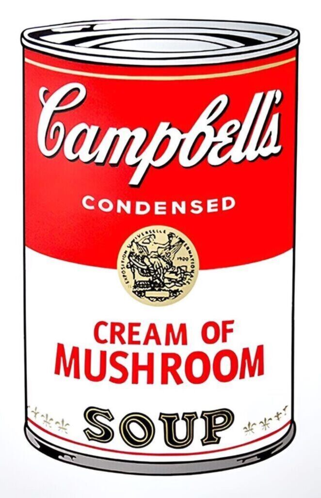 Andy Warhol, Campbell's Soup Can: Cream of Mushroom, 1968