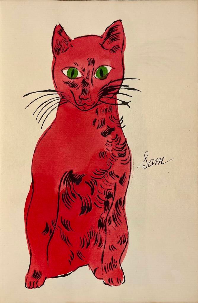 Andy Warhol, 25 Cats Name[d] Sam and One Blue Pussy, IV.53B, ca. 1954