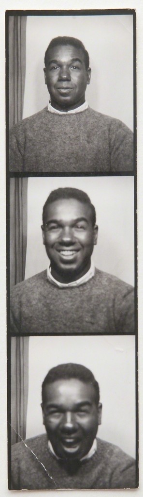 Andy Warhol, Silver gelatin photo booth strip of four images of Bobby Short by Andy Warhol, ca. 1963