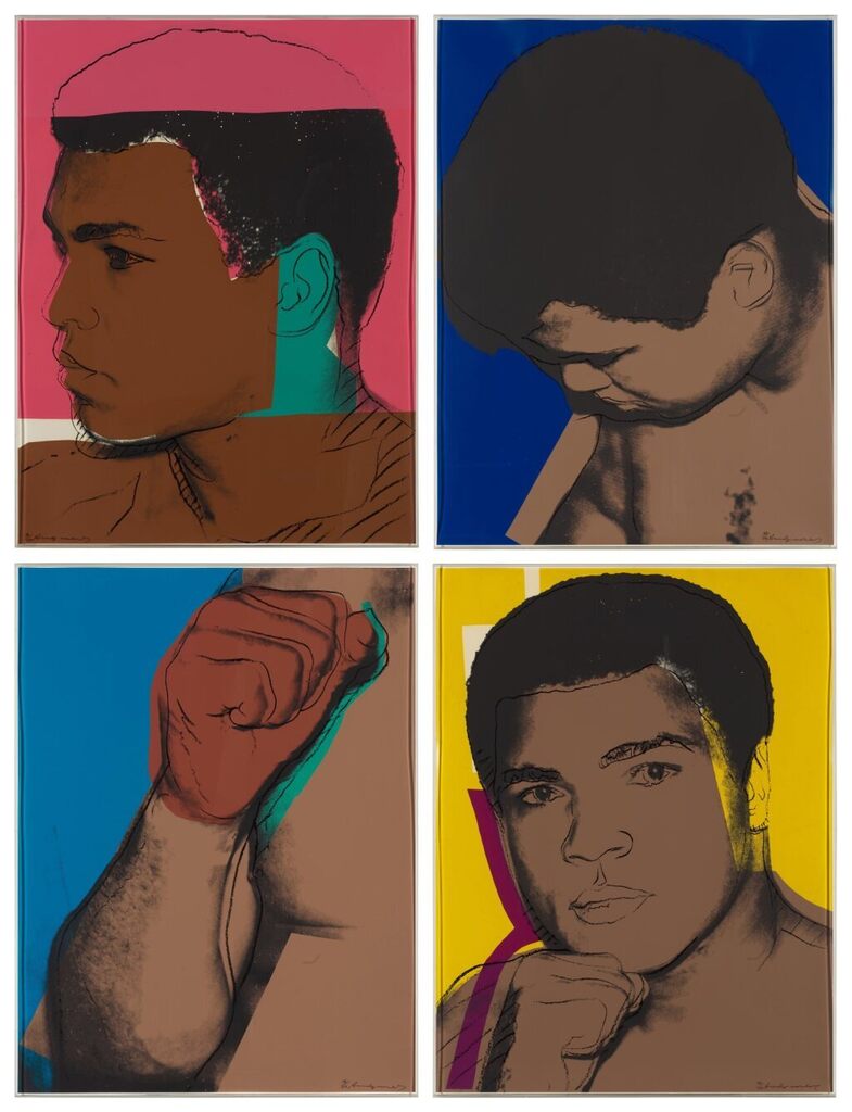 Andy Warhol, Muhammad Ali, Complete Set (F. & S. II. 179-182), 1978