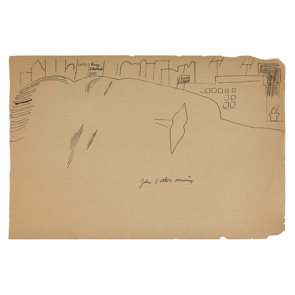 Andy Warhol, John Butler Sunning, ca. 1954