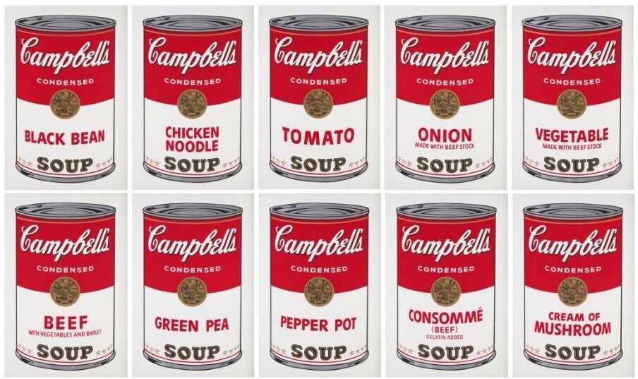 Andy Warhol, Campbell's Soup I (Complete Set), F. & S. II.44-53, 1968