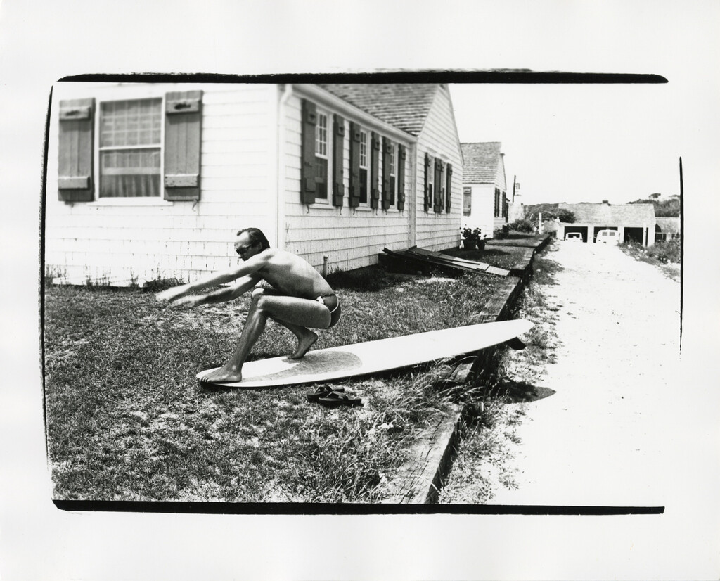 Jon Gould on surfboard in Montauk, image 1