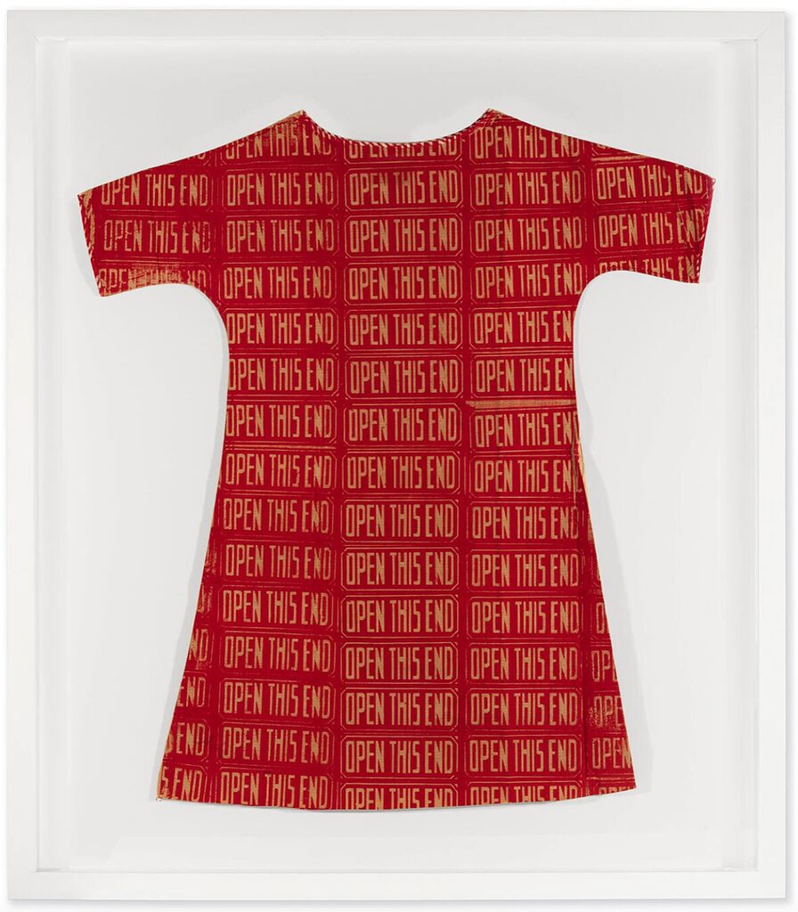 Andy Warhol, Open this end (Paper dress), 1962-1964