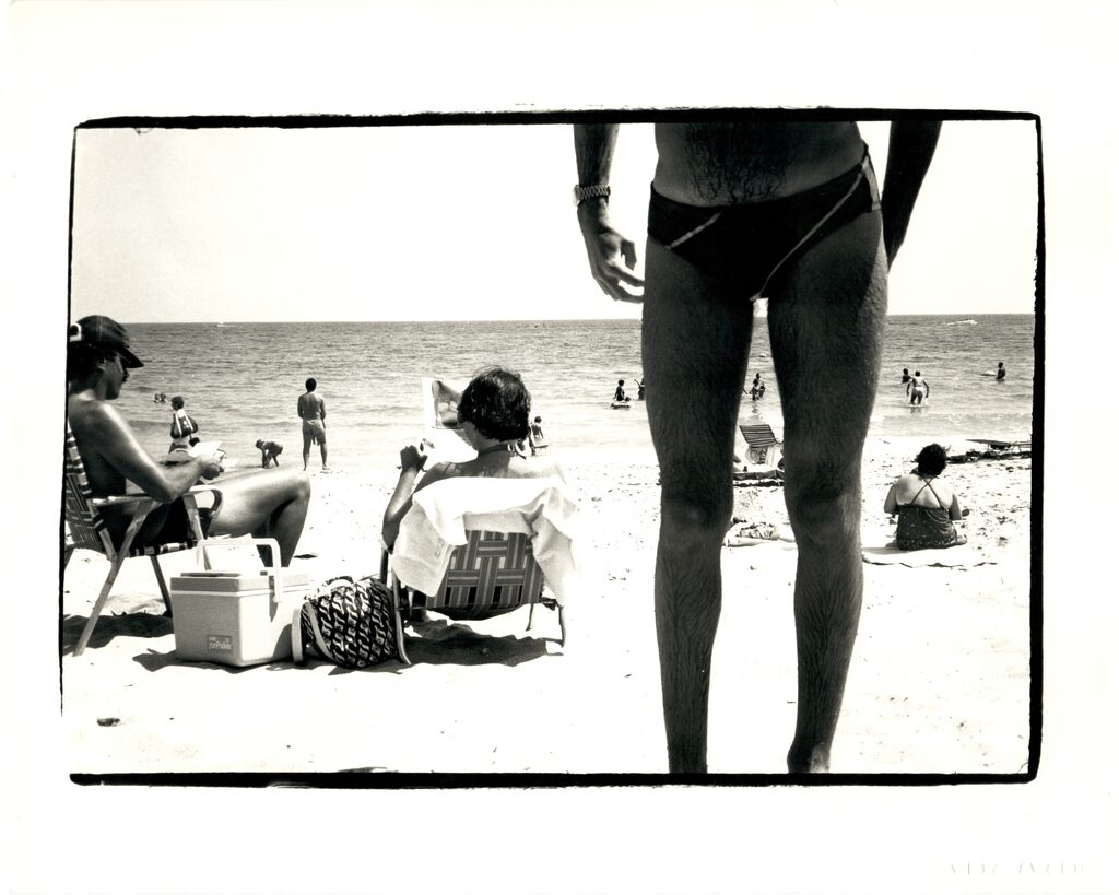 Jon Gould Observing Palm Beach Scene, image 1