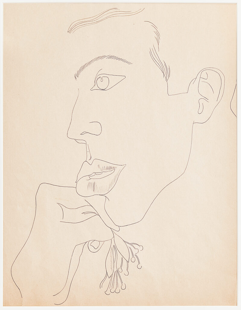 Young Man with Flower, image 1