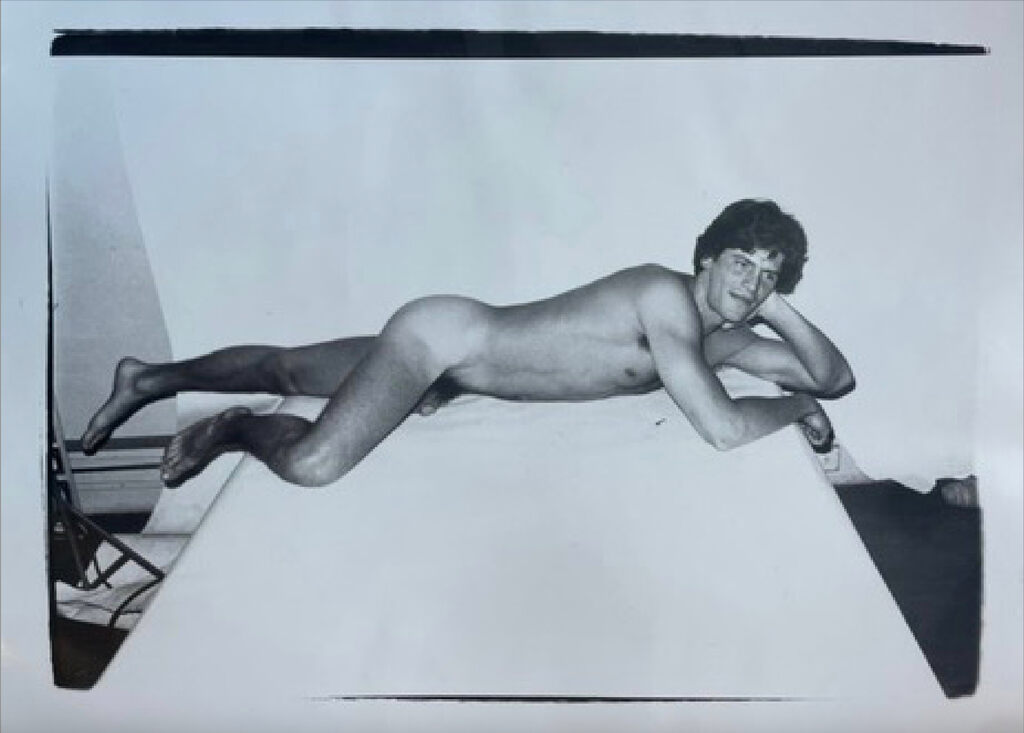 Nude Male Model on Bed, image 1