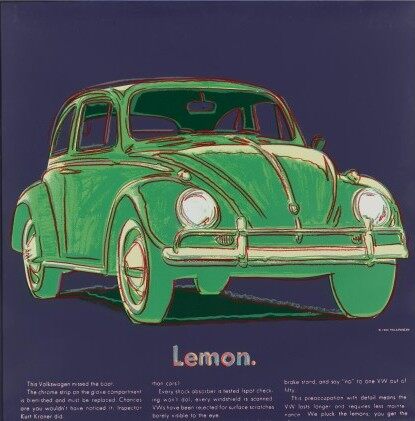 Andy Warhol, Volkswagen (F. & S. II.358), 1985