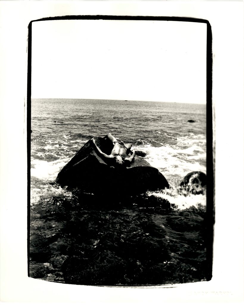 Jon Gould Splayed on Rock in Montauk, image 1