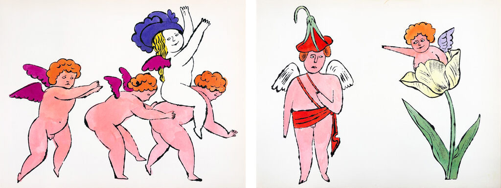 Andy Warhol, In The Bottom of my Garden IV.100A & In The Bottom of my Garden IV.101A, 1956