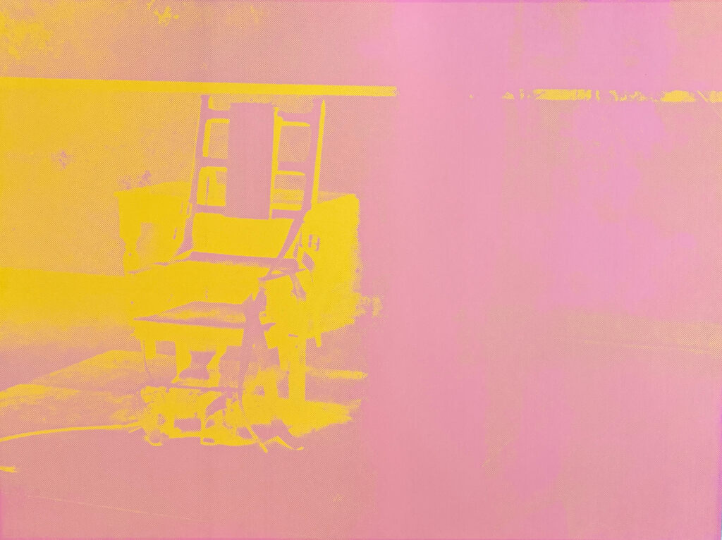Andy Warhol, Electric Chair (F. & S. II.82)( pink & yellow), 1971
