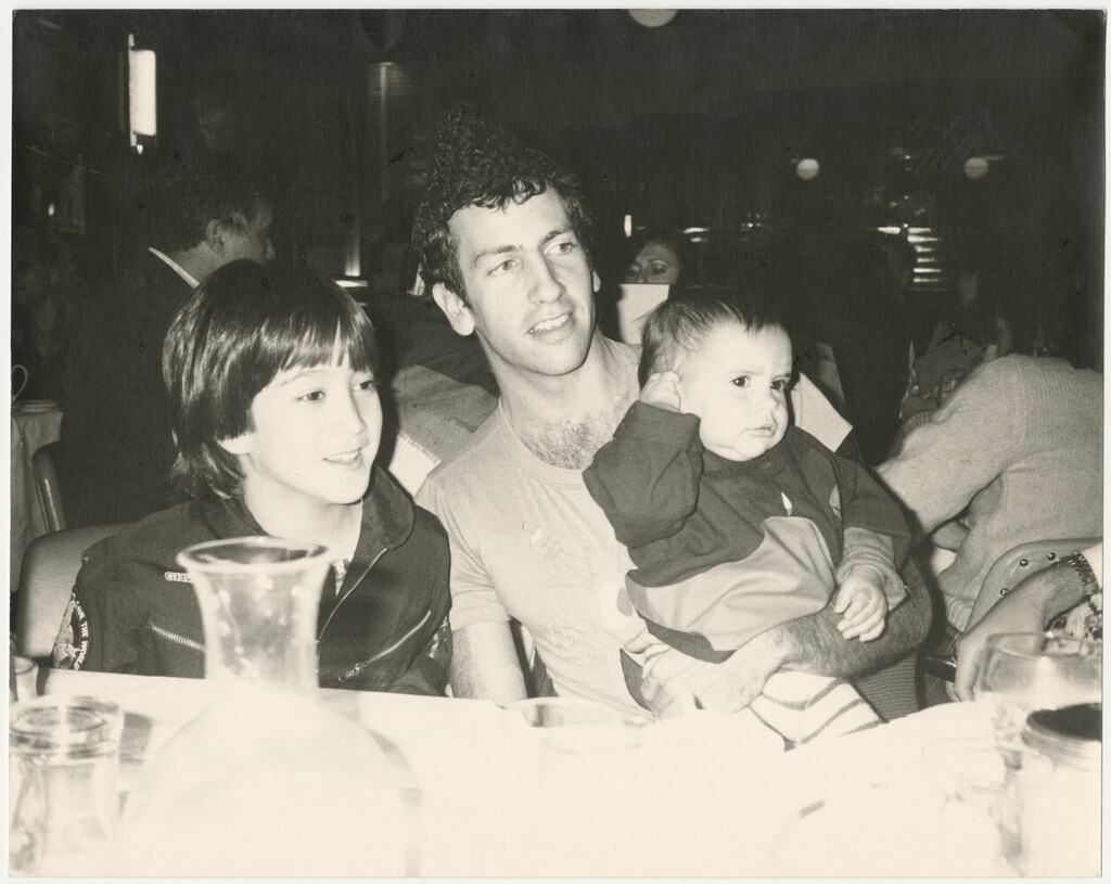 Sean Lennon with Kenny Scharf and his son, image 1