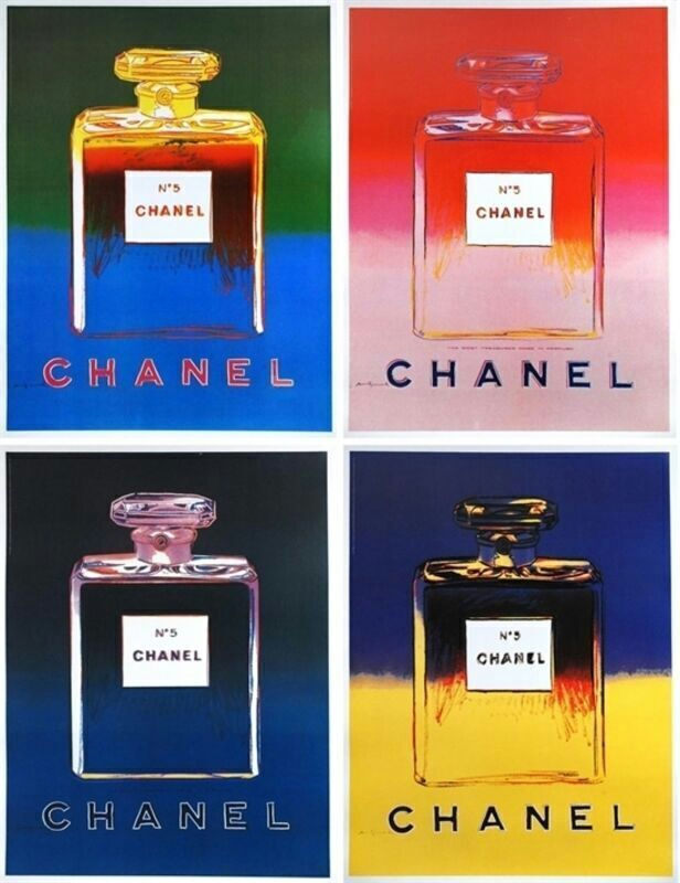 Andy Warhol, Chanel No.5 (Conjunto de Quatro), 1997