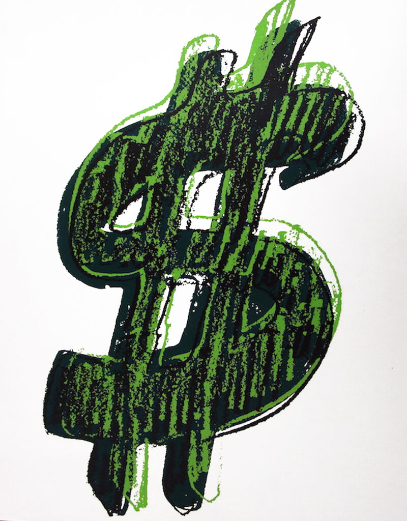 Andy Warhol, Dollar Sign, Green (FS II.278), 1982