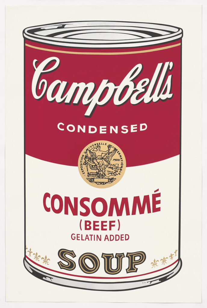 Andy Warhol, CONSOMME BEEF SOUP II.52 pristine condition, 1968