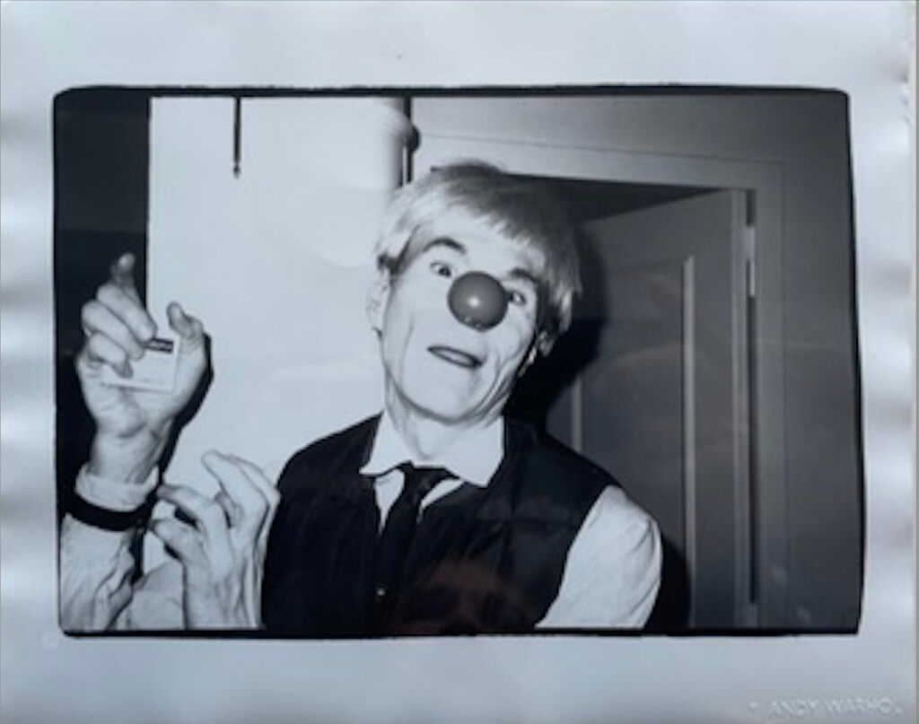 Andy Warhol with Clown Nose in Zurich, image 1
