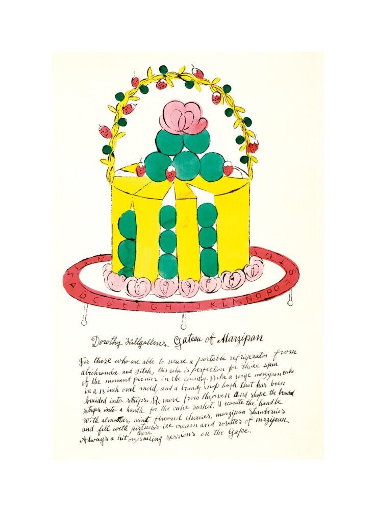 Andy Warhol, WILD RASPBERRIES (yellow and green) by Andy Warhol and Suzie Frankfurt, 1959, 2026