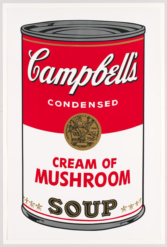 Andy Warhol, Campbell's Soup Cans I: Cream of Mushroom, 1969
