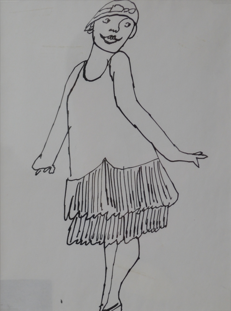 Andy Warhol, Untitled (Female Figure), ca. 1956