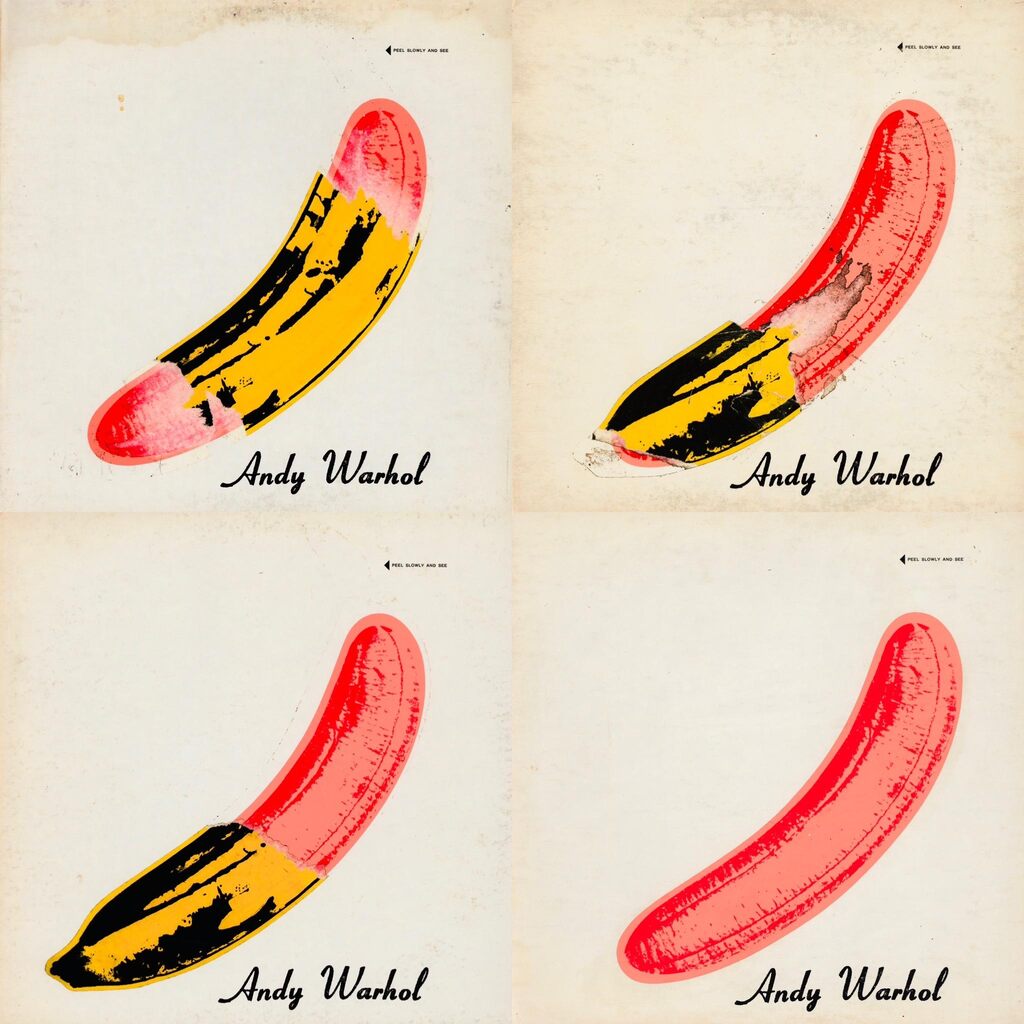 Andy Warhol, Andy Warhol Banana: Nico & The Velvet Underground Vinyl Record (set of 4 works), 1967-1968