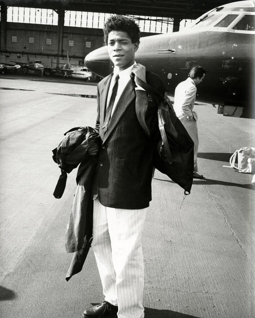 Andy Warhol, Jean-Michel Basquiat & private jet in Washington DC, 1984