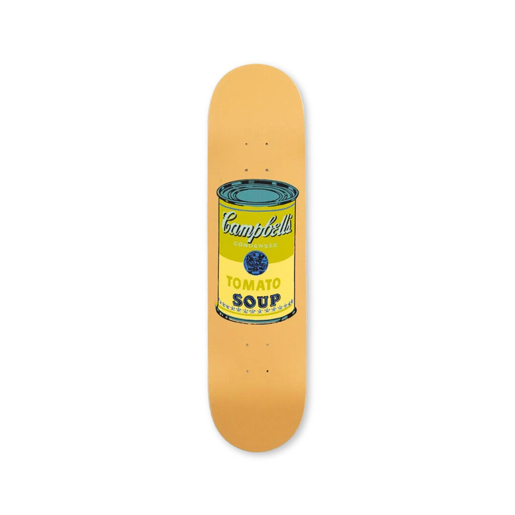 Andy Warhol, Colored Campbell's Soup (Beige) Skateboard Deck, 2017