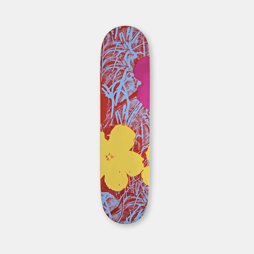 Andy Warhol, Flowers (Afternoon) Skateboard Deck, 2026