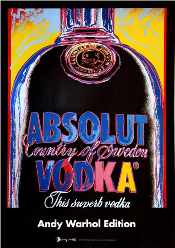 Andy Warhol, Andy Warhol Absolut Vodka by Andy Warhol Large 1994 Original Authentic, 1994