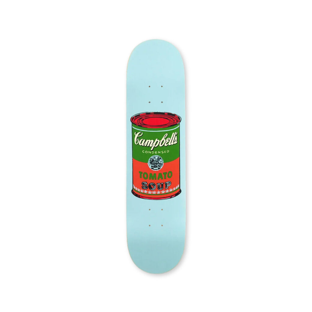Colored Campbell's Soup (Red) Skateboard Deck, image 1
