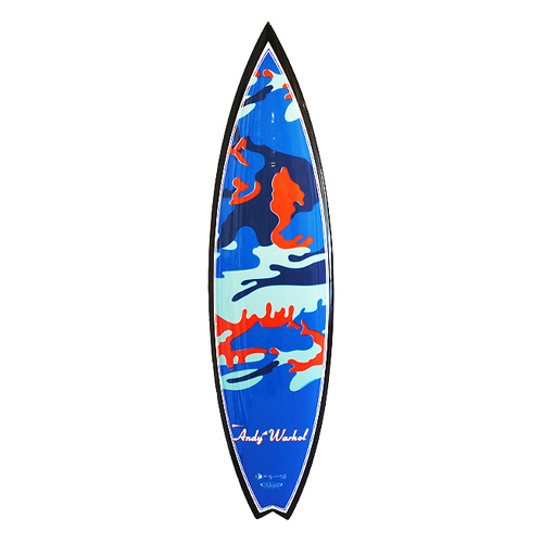 Andy Warhol, Camo Swallowtail Surfboard, 2015-2019