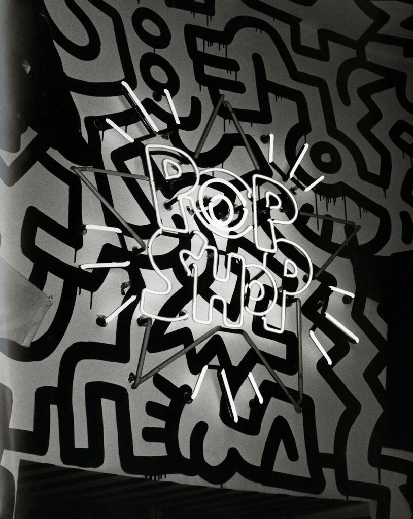 Andy Warhol, Keith Haring's "Pop Shop" Neon Sign, 1986