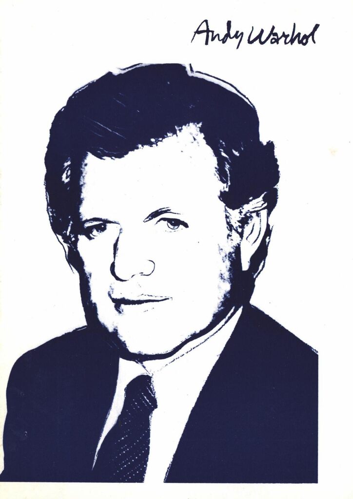 Andy Warhol Edward Kennedy 1980 (benefit announcement), image 1