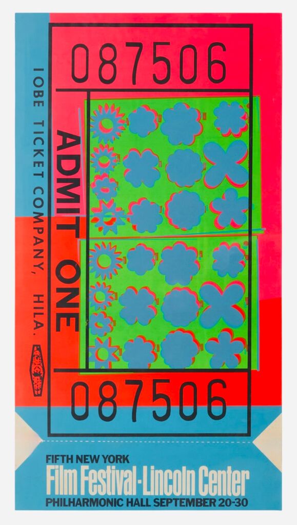 Andy Warhol, Lincoln Center Ticket (F. & S. 19), 1967