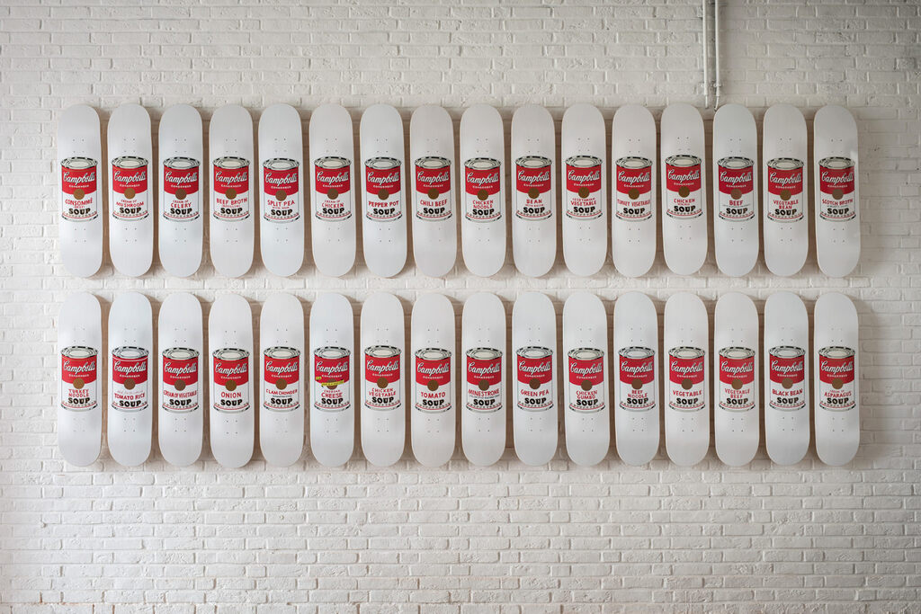 Andy Warhol, CAMPBELL’S SOUP CANS, 32 SKATEDECKS, 2016
