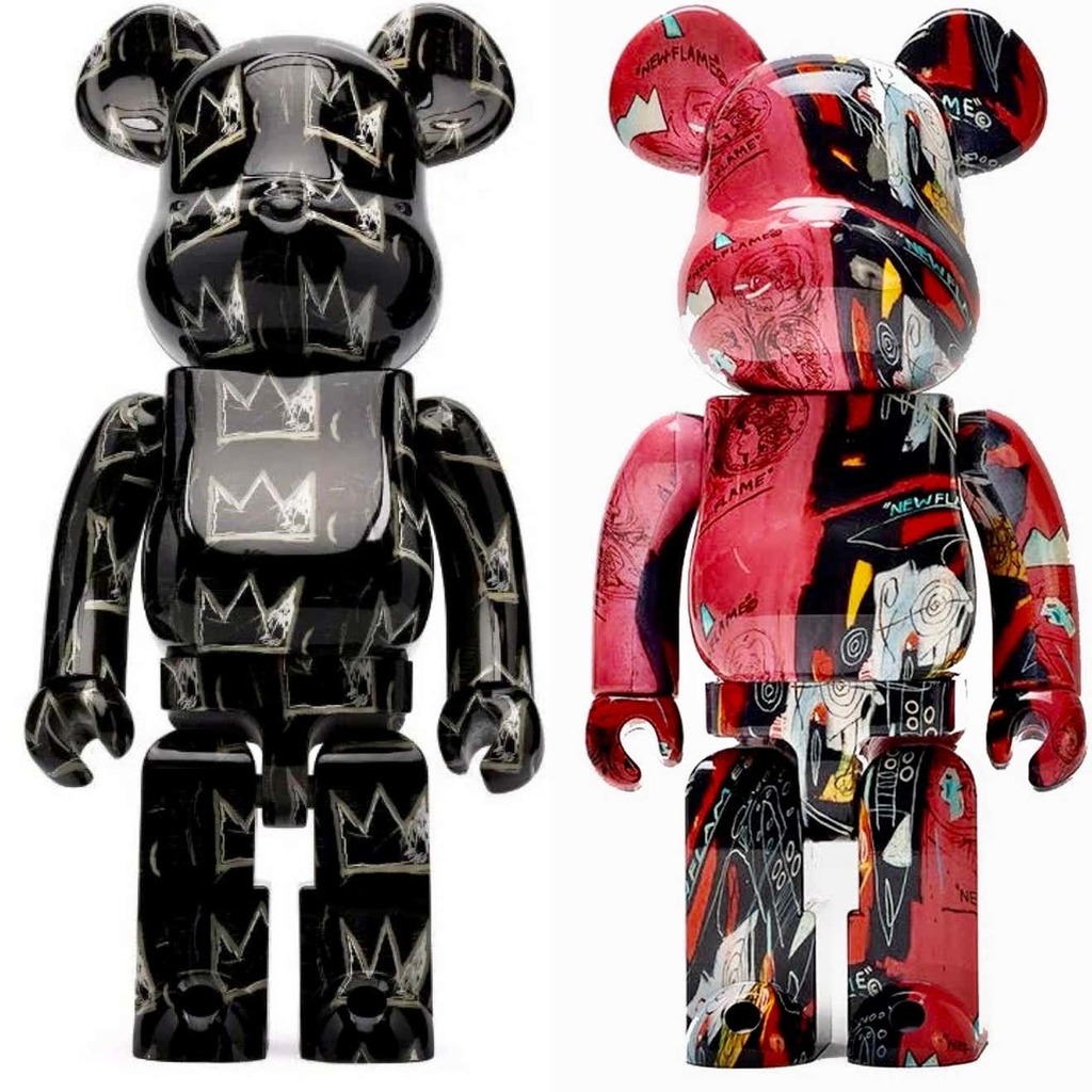 Andy Warhol, Basquiat Bearbrick 400%: set of 2 works (Warhol Basquiat BE@RBRICK), 2021